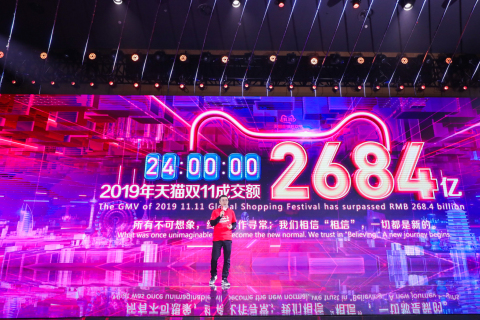 Fan Jiang, President of Taobao and Tmall, at the 2019 11.11 Global Shopping Festival (Photo: Business Wire)