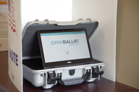 OmniBallot Tablet is the first stand-alone accessible balloting device in the elections industry. (Photo: Business Wire)