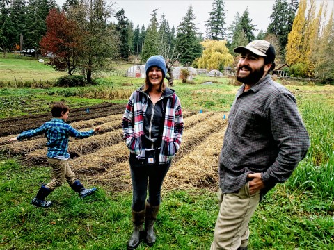 The Organic Farm School is cultivating a new generation of farmers, like recent graduates Jocelyn Stevens and Joncarlos Santos. The classmates are starting Workin’ Dream Farm on Whidbey Island, Wash. and will grow up to 50 different crops and operate a busy farm stand, with the help of young Seth. The school’s next six-month program begins in April and is currently accepting applications. (Photo: Business Wire)