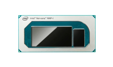A photo shows the Intel Nervana NNP-I for inference. Intel Nervana Neural Network Processors are Intel’s first purpose-built ASICs for complex deep learning with scale and efficiency for cloud and data center customers. Intel demonstrated the Intel NNPs at the company's AI Summit on Nov. 12, 2019, in San Francisco. (Credit: Intel Corporation)