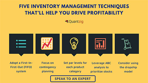FIVE Inventory Management Techniques That’ll help You Drive Profitability