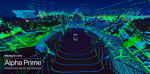 Velodyne Alpha Prime™ is an unmatched solution in perception, field-of-view and range for autonomous markets including transportation, trucking and robotics. (Photo: Velodyne Lidar)