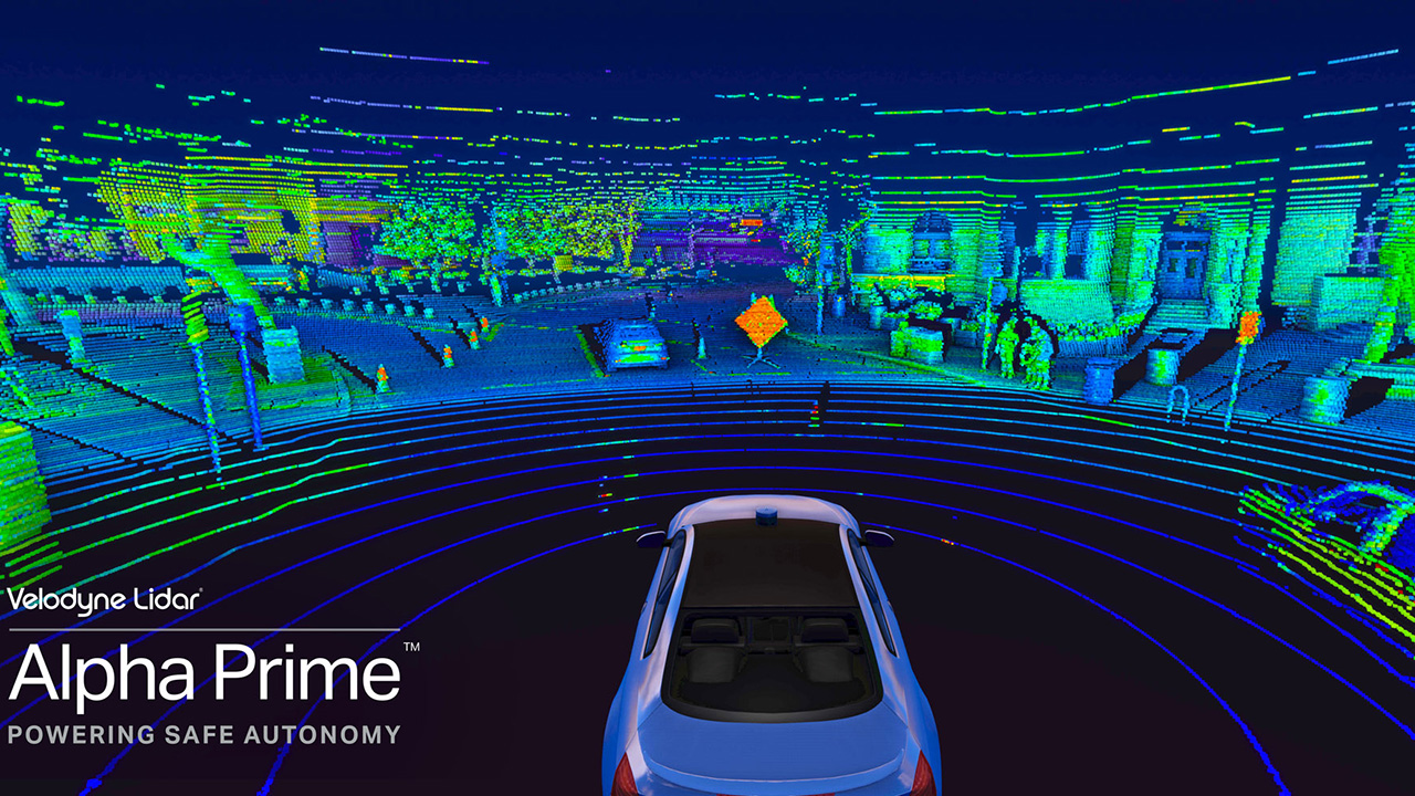Velodyne Alpha Prime™ has a unique combination of breakthrough innovations that allows vehicles to navigate in unfamiliar and dynamic settings.