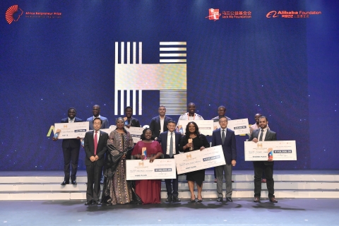 Africa Netpreneur Prize Initiative awards Top 10 winners in first annual grand finale event, “Africa’s Business Heroes” (Photo: Business Wire)