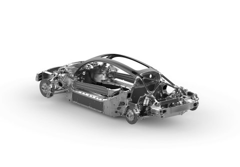 Divergent's revolutionary 3D printed chassis structure (Graphic: Business Wire)