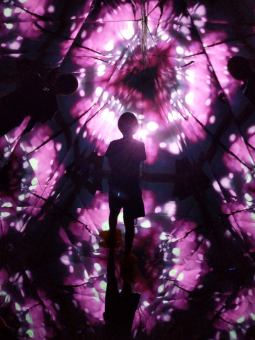 Inside The Shimmering, a kaleidoscopic art installation by Jed the Fish, to be staged at Hollywood & Highland on Black Friday and Saturday 2019. (Photo: Business Wire)