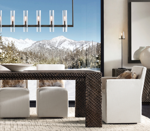 RH SKI HOUSE 2019 INTRODUCES THE KENDARI DINING COLLECTION BY TIMOTHY OULTON (Photo: Business Wire)