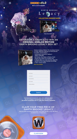 Garth Brooks Returns to Words With Friends With Custom, Vinyl Tile Style for Fans (Photo: Business Wire)