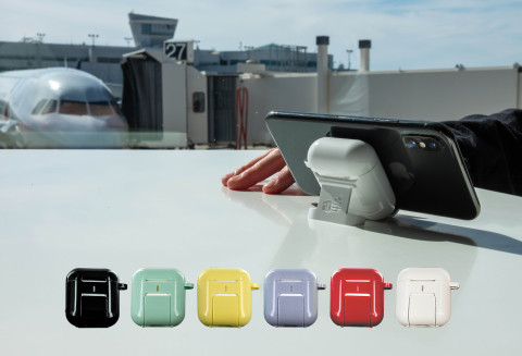 Kickstand for AirPods comes in six colors (Photo: Business Wire)