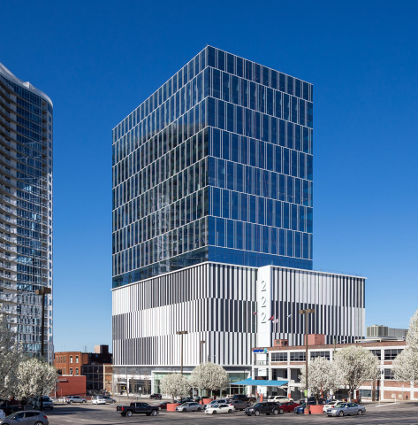 Kovach Enclosure Systems, LLC completed the facade for 222 2nd Ave. Nashville, a 25-story mixed use building. (Photo: Business Wire)