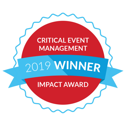 Everbridge Announces 2019 Critical Event Management Impact Award Winners (Graphic: Business Wire)
