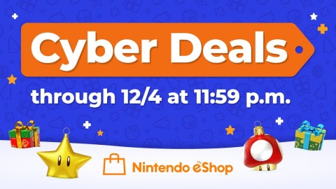 Starting now and running until Dec. 4 at 11:59 p.m. PT, the Nintendo eShop Cyber Deals promotion offers up to 50% off the digital versions of select Nintendo Switch and Nintendo 3DS games. (Graphic: Business Wire)