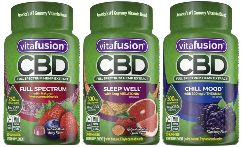NEW vitafusion™ CBD Full Spectrum Hemp Extract product line. (Photo: Business Wire)