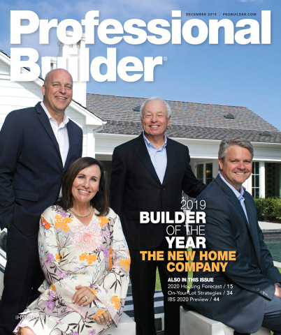 The New Home Company executive team featured on cover of Professional Builder Magazine. (Graphic: Business Wire)