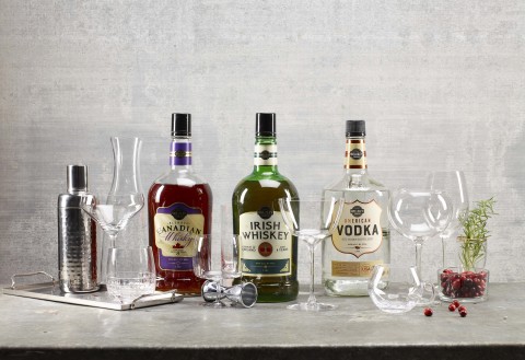 BJ's Wholesale Club announced a premium spirits collection from the retailer's exclusive brand, Wellsley Farms® on Tuesday, Dec. 3, 2019. BJ's members can find the new spirits, which include vodka, Canadian Whisky and Irish Whiskey, in select BJ’s clubs. (Photo: Business Wire)