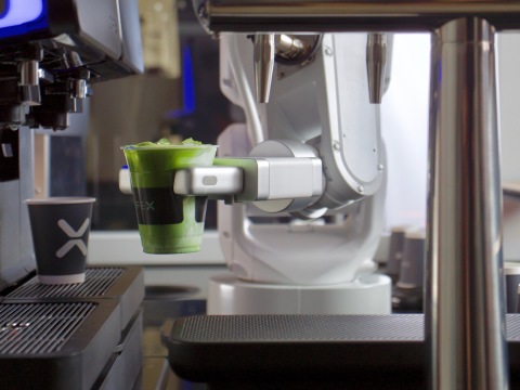 A friendly robotic barista that serves specialty coffee, tea, pastries, and more (Photo: Business Wire)