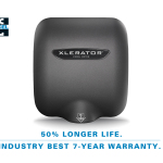 エクセル・ドライヤーがまたも新基準を樹立：XLERATORハンドドライヤー各機種の製品寿命が50%延長し、業界をリードする7年保証付きで提供