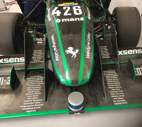 Students participating in the 2019 Formula Student used Velodyne lidar technology in powering the autonomous vehicles they built and placed into competitions throughout Europe. (Photo: Velodyne Lidar)