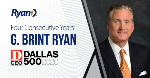 G. Brint Ryan, chairman and CEO of Ryan, a leading global tax services and software provider, has been named to the Dallas 500 by D CEO magazine for the fourth year in a row (Photo: Business Wire)