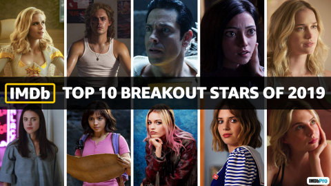 IMDb Top Breakout Stars of 2019, as determined by page views. IMDb is the #1 movie website in the world. (Photo courtesy of IMDb)