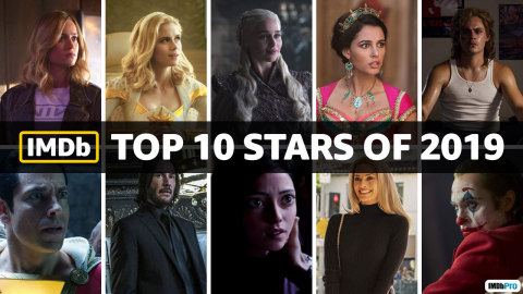 IMDb Top Stars of 2019, as determined by page views. IMDb is the #1 movie website in the world. (Photo courtesy of IMDb)