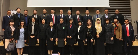 Government representatives from nine ASEAN countries who participated in the ASEAN Services Trade Forum held in Tokyo. (Photo: Business Wire)