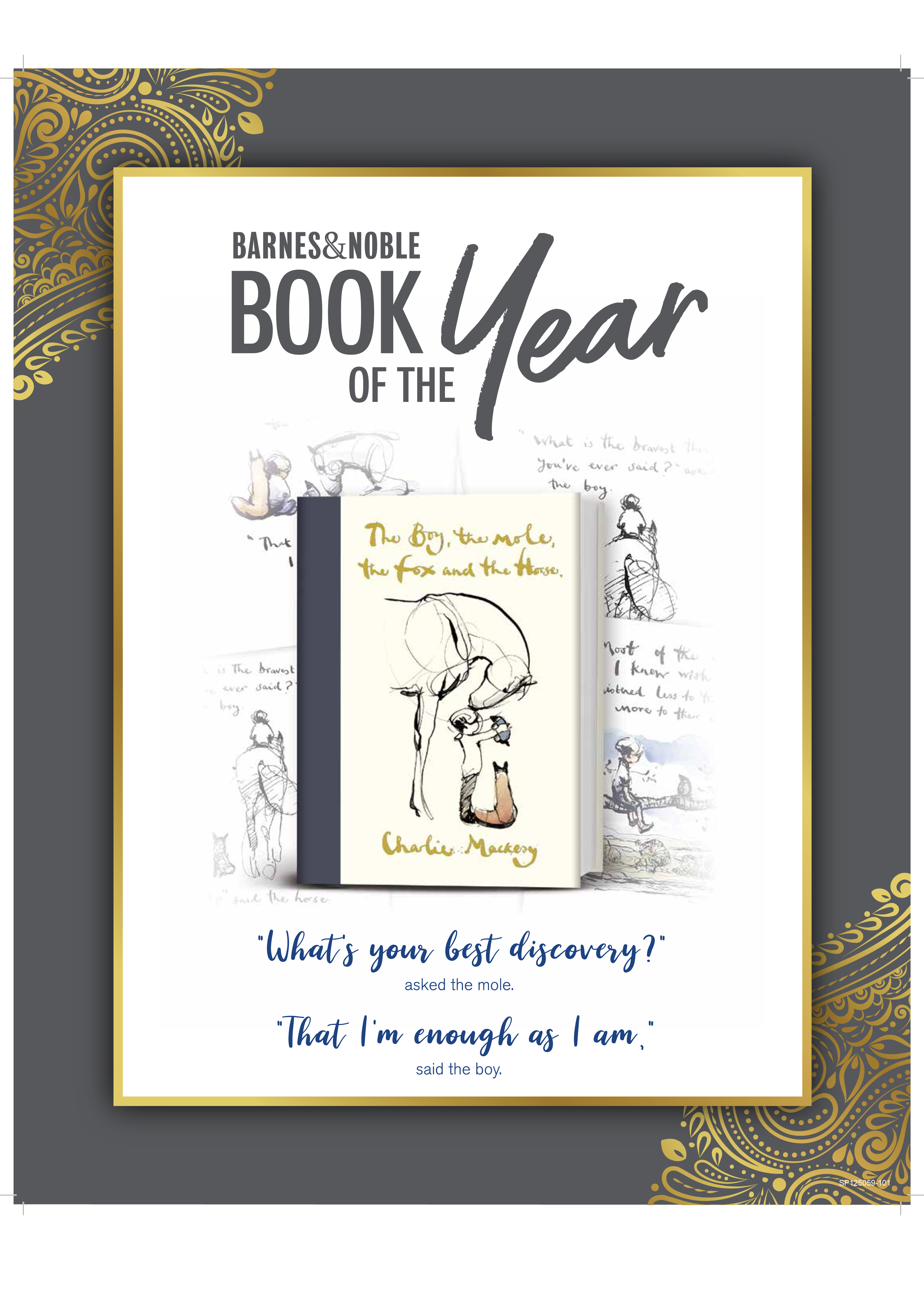 The Mole Barnes & Noble Book of the Year 2019 The Fox and The Horse The Boy