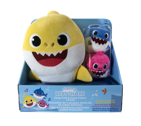 BJ's Wholesale Club is making spirits bright with amazing savings on this year's hottest gifts, including the WowWee Baby Shark Sound Doll with Mommy and Daddy Cubes. (Photo: Business Wire)
