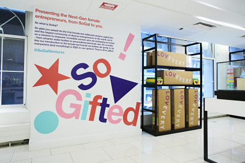 Macy’s launches SoGifted, a female entrepreneur-focused destination for gifts in partnership with SoGal Ventures and powered by b8ta, at seven stores nationwide (Photo: Business Wire)