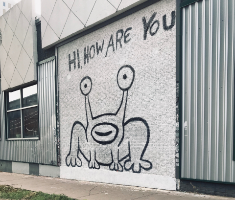 The Hi, How Are You mural in Austin, Texas. (Photo: Business Wire)