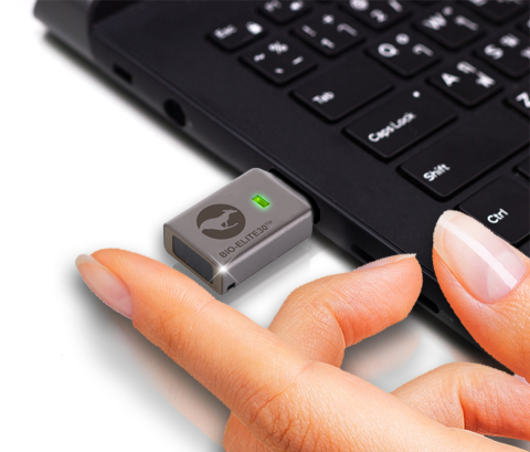 The New Kanguru Defender Bio-Elite30 Fingerprint Hardware Encrypted Flash Drive is OS Agnostic, remotely manageable, and provides best-in-class encryption with easy fingerprint access! (Photo: Business Wire)
