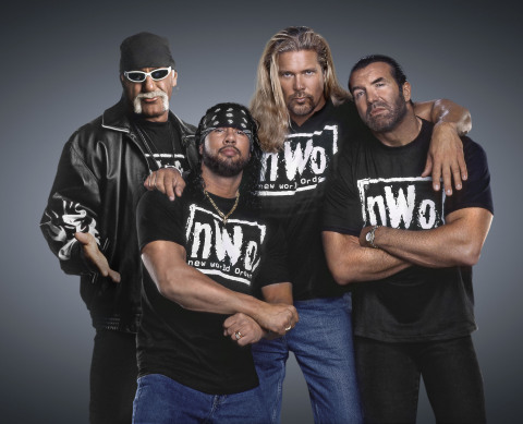 WWE Hall of Famers Hulk Hogan, Sean Waltman, Kevin Nash, Scott Hall (Photo: Business Wire)