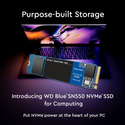 Introducing Western Digital's WD Blue SN550 NVMe SSD for Computing (Graphic: Business Wire)