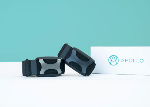 Apollo is the first wearable that actively helps the body beat stress, for better sleep, energy, and more. (Graphic: Business Wire)