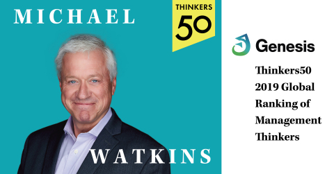 The First 90 Days and Master Your Next Move author Michael Watkins named one of the world's most influential business thinkers. (Photo: Business Wire)