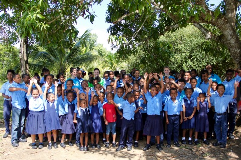 In partnership with UNICEF Goodwill Ambassador and Crocs Global Brand Ambassador Priyanka Chopra Jonas, Crocs recently donated 25,000 pairs of Classic Clogs to underserved school children in Belize through UNICEF. This is the first of two donations to be made to this region through this partnership. A total of 50,000 pairs will ultimately be donated over the next year. (Photo: Business Wire)