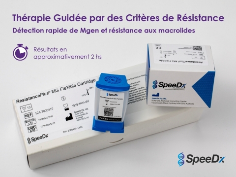 ResistancePlus MG FleXible is now selling in France and the U.K. (to be followed by rest of EU, Australia and New Zealand). This successful collaboration between SpeeDx and Cepheid is the first sample-to-answer test for Mgen and macrolide resistance - exclusively distributed by Cepheid. (Photo: Business Wire)