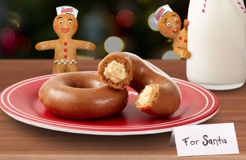 Krispy Kreme Debuts NEW Gingerbread Glazed Original Filled with Cheesecake and Brings Back Gingerbread Glazed Doughnut to Help Santa Save the Gingerbread People of America (Photo: Business Wire)