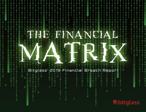 Bitglass releases its 2019 Financial Breach Report: The Financial Matrix. (Graphic: Business Wire)