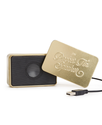Macy’s has you covered with unique and thoughtful last-minute gifts in every price range this holiday season; Luckies Of London Pocket Tin Speakers 2.0, $34.00 (Photo: Business Wire)