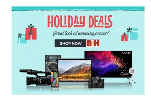 B&H offers last-minute savings with fast, free shipping in time for the holidays (Photo: Business Wire)