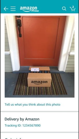Amazon Photo on Delivery - In-App Delivery Confirmation with Photo (Graphic: Business Wire)