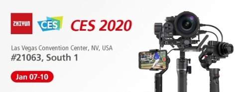 Visit Zhiyun during CES 2020, from January 7th to January 10th Las Vegas Convention Center, South Hall 1, Booth 21063 (Photo: Business Wire)