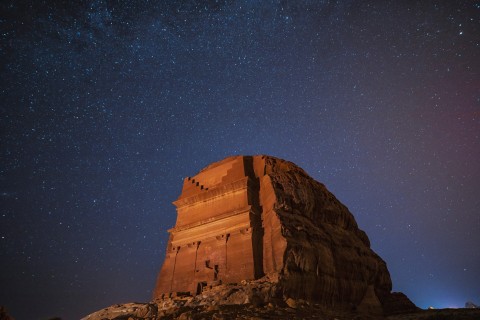 Hegra at night (Photo : AETOSWire)