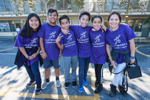 Over the past three years, AEG has partnered with Playworks in schools in the Los Angeles area to bring the "power of play" to low-income students. (Photo: Business Wire)