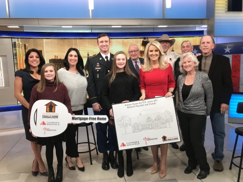 Representatives from Operation FINALLY HOME, Cushman & Wakefield and Daniel Adams Construction surprised U.S. Army Sergeant First Class Richard Stayskal and family during a segment on FOX & Friends First’s 12 Days of Giving. (Photo: Operation Finally Home)