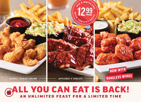 New Decade, New Twist on Applebee’s Famous All You Can Eat Promotion (Graphic: Business Wire)