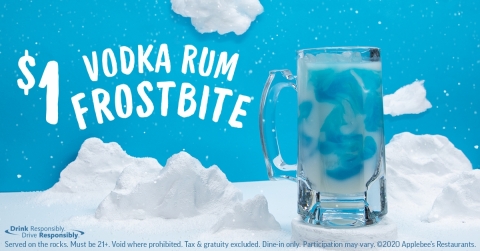 Bundle Up and Ring in the New Year with Applebee’s $1 Vodka Rum Frostbite (Photo: Business Wire)