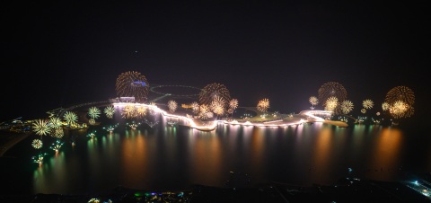 The spectacular Ras Al Khaimah New Year's Eve Gala that set two GUINNESS WORLD RECORDS titles (Photo: AETOSWire)