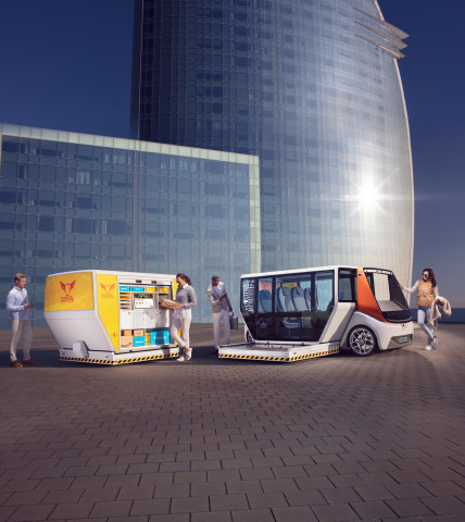 Osram’s visible and invisible lighting products are featured in Rinspeed’s MetroSnap vehicle, which will be unveiled at CES. Picture: Rinspeed